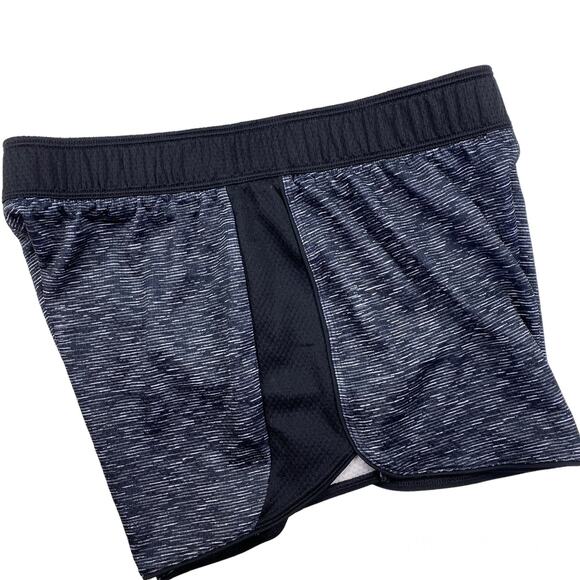 Reebok Training Shorts Cardio Running Heather Black Space Dyed Size Small - Picture 4 of 11